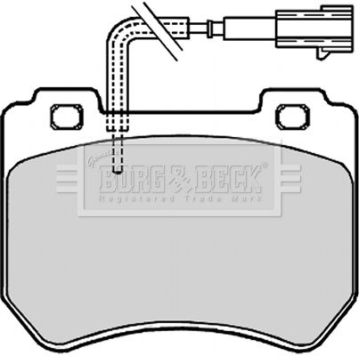 BORG & BECK Комплект тормозных колодок, дисковый тормоз BBP2094